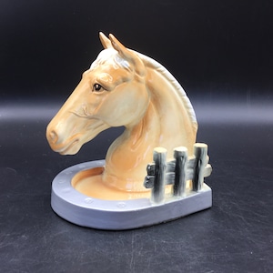 Horse in Horseshoe Planter - Japan