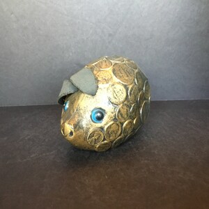 Plastic Piggy Bank with Leather Ears - HK