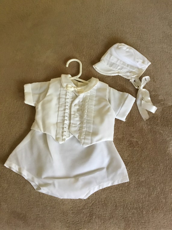 Baby Boys Christening Outfit - 3 Pieces