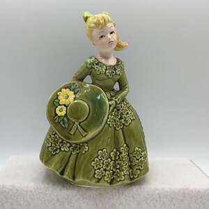 Lefton Pony Tail Lady Planter - Japan - 6 1/2 Inches