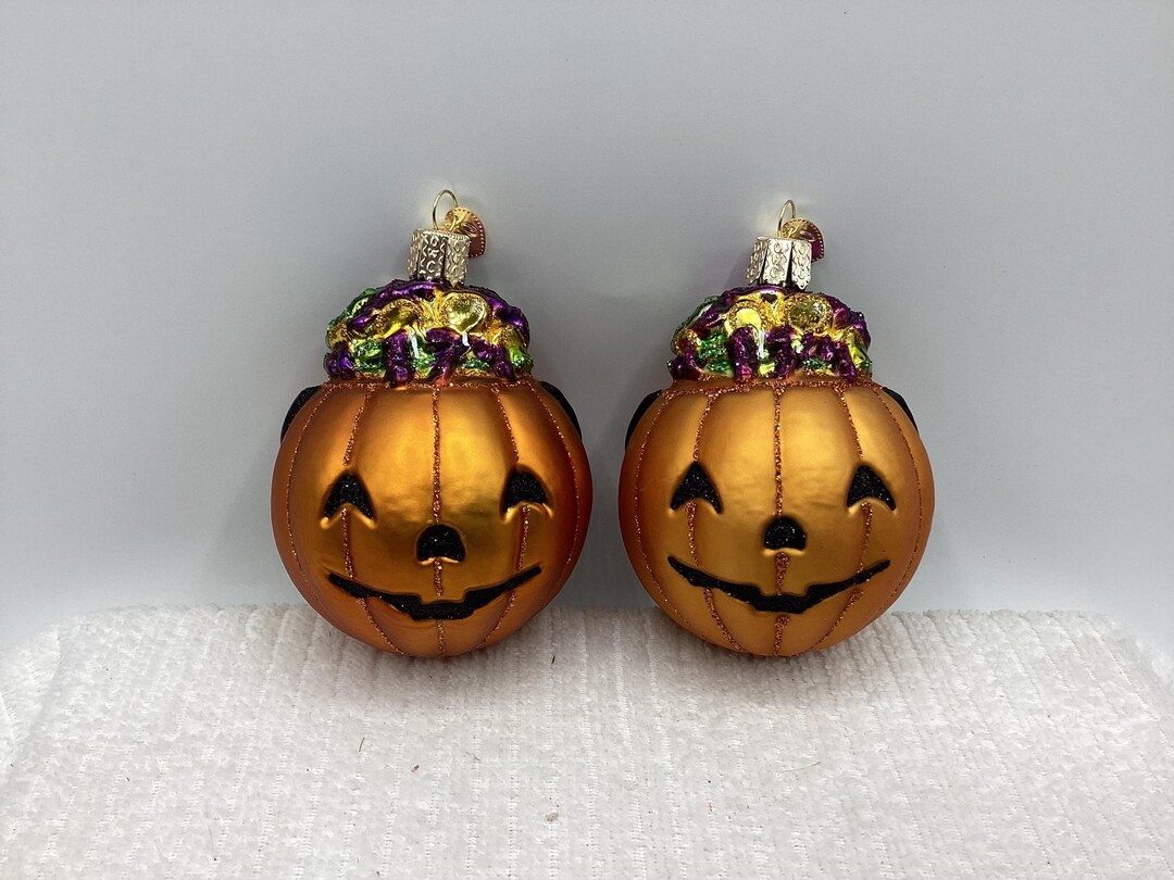 Old World Christmas Halloween Ornaments- Pair for One Money - Etsy