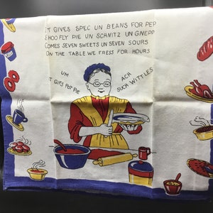 Vintage Amish Sayings Tea Towel