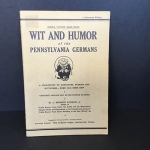 Vintage Amish Publication with Jokes