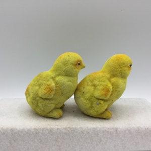 Flocked Chicks for Easter - Plastic Peeps