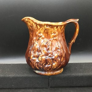 Bennington Hunting Scene Pitcher - Rockingham Glaze
