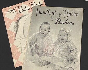 Vintage Crochet & Knit Pattern Booklets - Baby Pattern Books - Circa 1947 Patterns