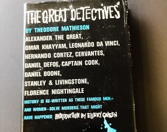 Mystery Hardcover - Vintage Book - Detective Story - Crime Novel - The Great Detectives - Ellery Queen