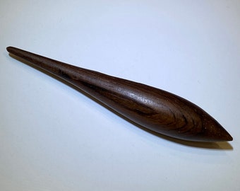 MCM Wood Brooch - 1950s Aarikka Finland Brooch - Teardrop Pin