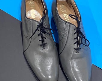Vintage 1980’s Gray Agnew Shoes - Grey Mens New Wave Era Shoes