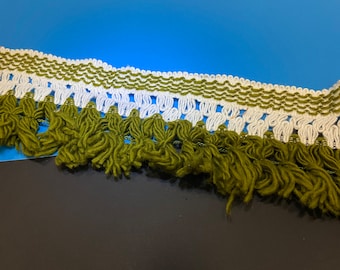 Vintage Yarn Trim - 70’s Acrylic Sewing Trim - 7.5 yards