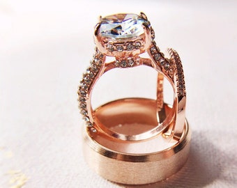 fake oval diamond ring