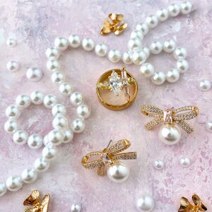 Wedding Styling-Props Pearls for Flatlay Detail, Lay-Flat Styling-Kit for VintageWedding, Flat Lay Accessories for Product Photography image 11