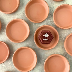 Terracotta tray, Small Terracotta Tray, Flat lay Prop, Terracotta Wedding Details, Terracotta Ring Dish, FlatLay Props for Photographers