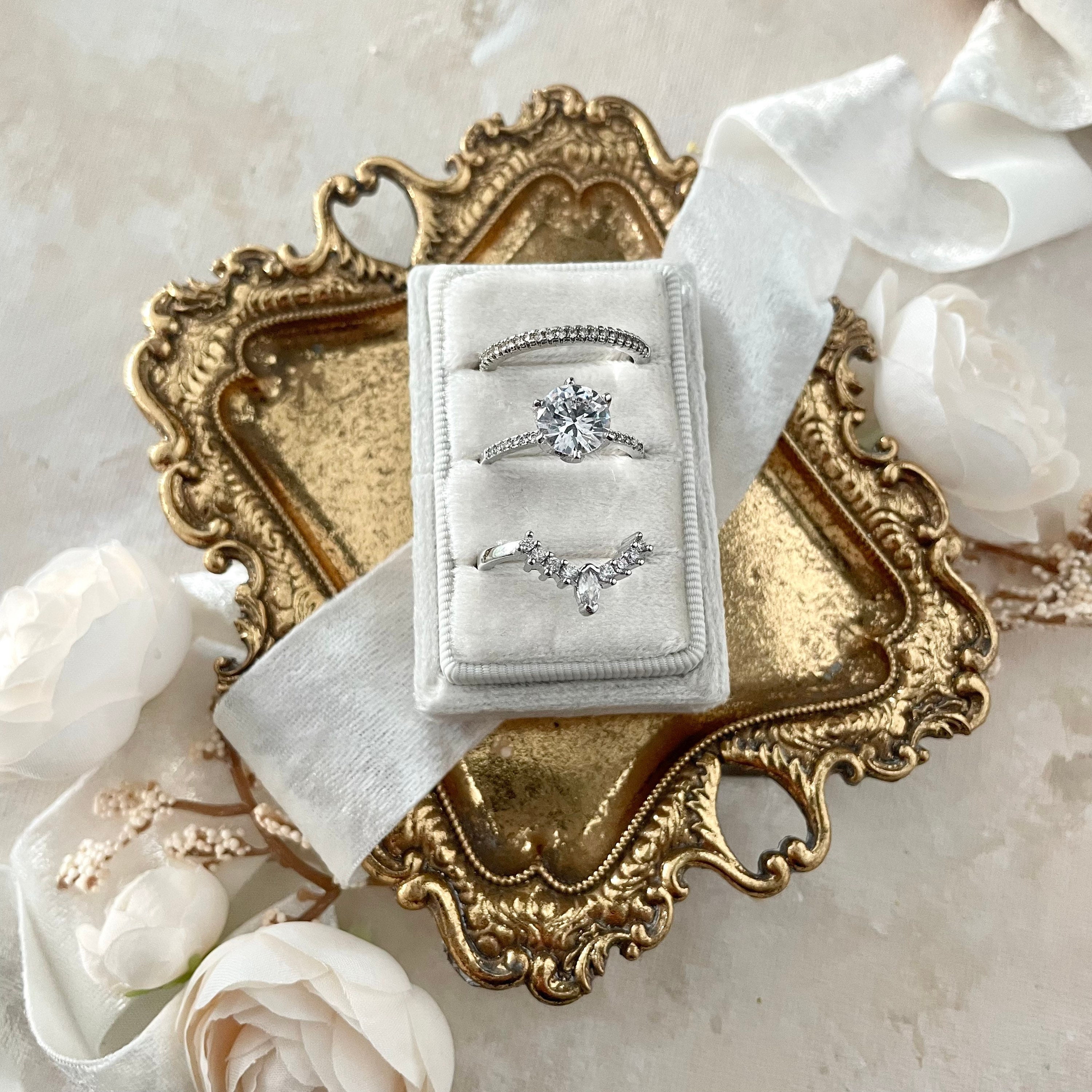 Ivory Silk Chiffon Styling Ribbon – Lovely Ring Boxes