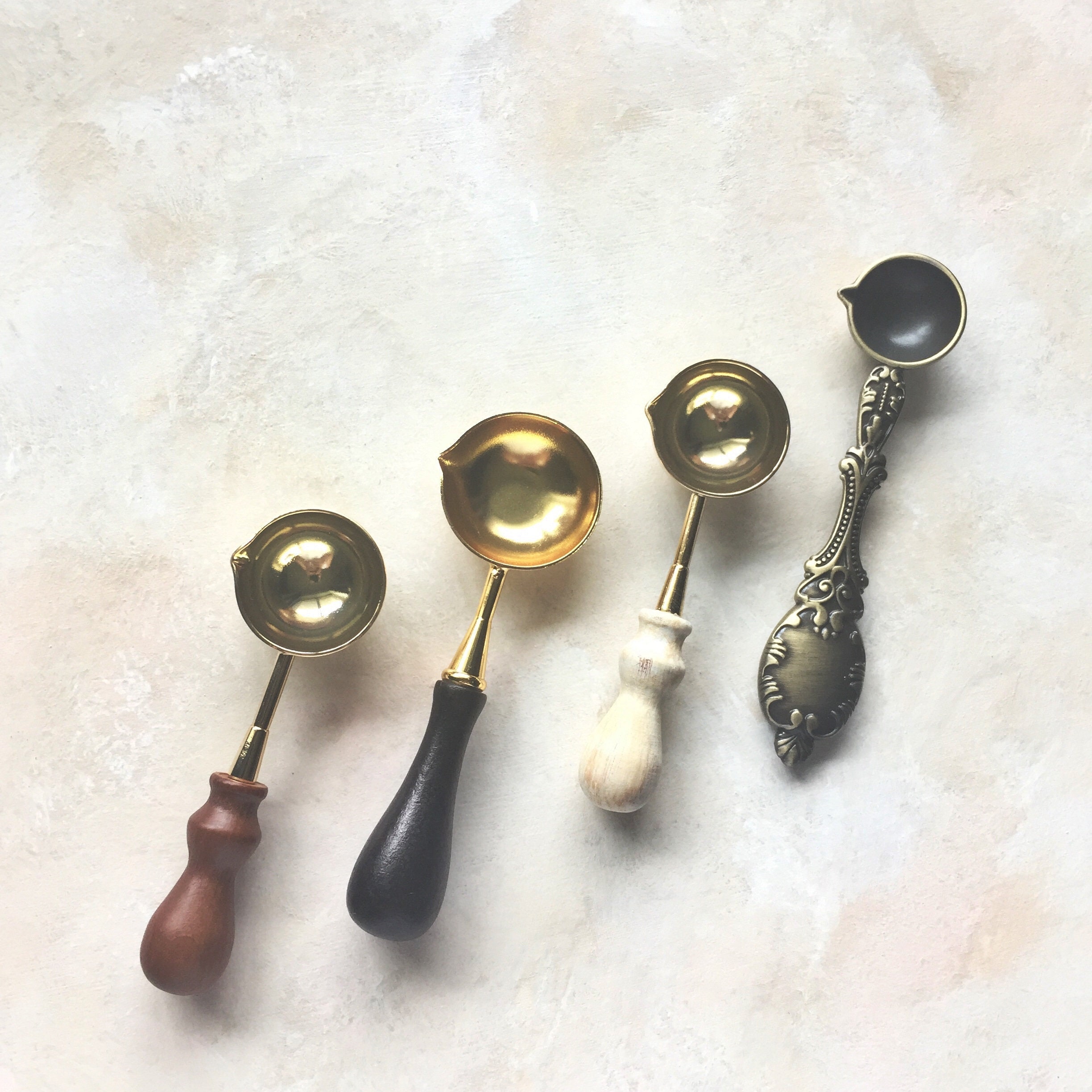 Vintage Wax Seal Spoon Flat Lay Styling Kit Wax Spoon Etsy
