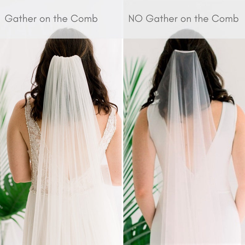 Bridal Veil Champagne Wedding Veil Champagne Bridal Veil Etsy