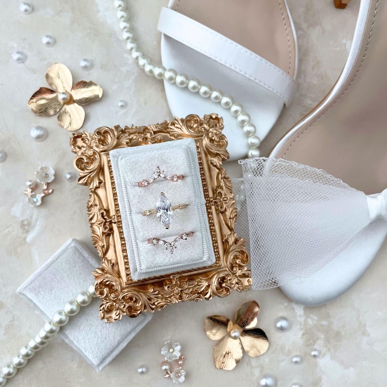 Wedding Styling-Props Pearls for Flatlay Detail, Lay-Flat Styling-Kit for VintageWedding, Flat Lay Accessories for Product Photography image 2