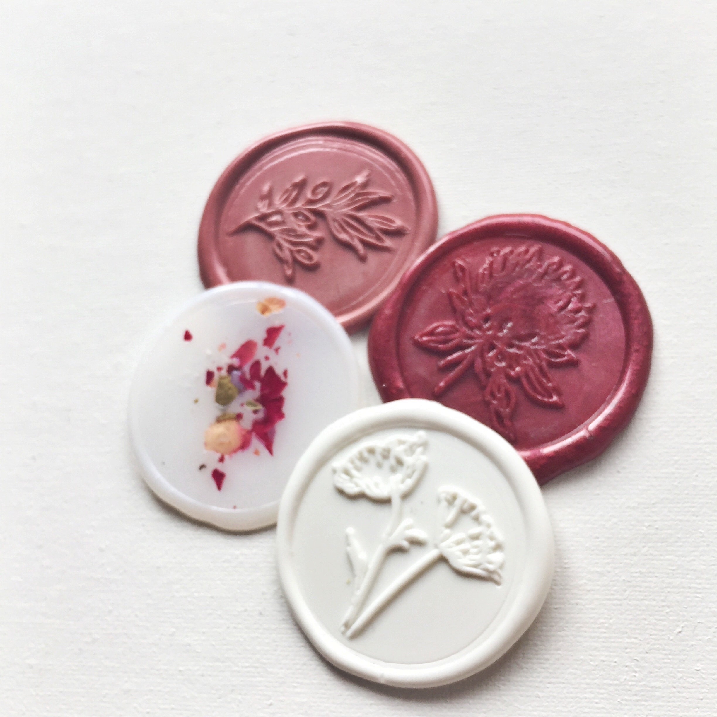 Wax Seal Styling Props Flat Lay Dusty Pink Wax Seals Wax Etsy