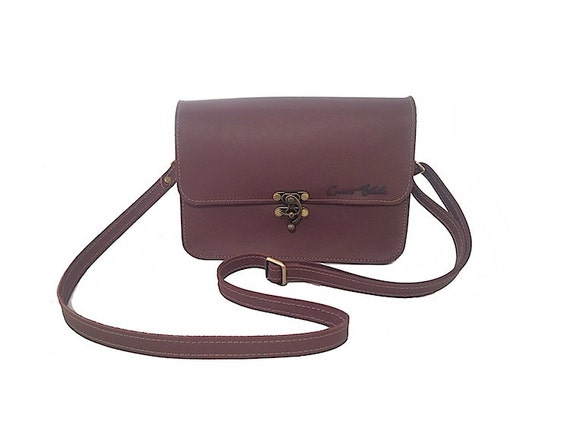 burgundy crossbody purse