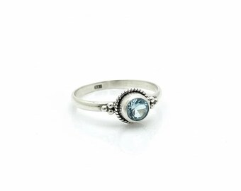 ODYSSEY Treated Blue Topaz Ring 925 Silver