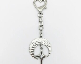 Crescent Moon Keychain