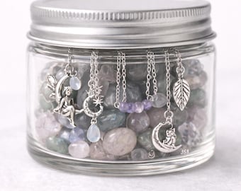 Mystery Jewelry Jar Fairy Edition, Silver Jewelry Box, Surprise Jewellery Box, Jewelry Jar, Cutecore Mystery Jewelry Box, Silver Charm Mix