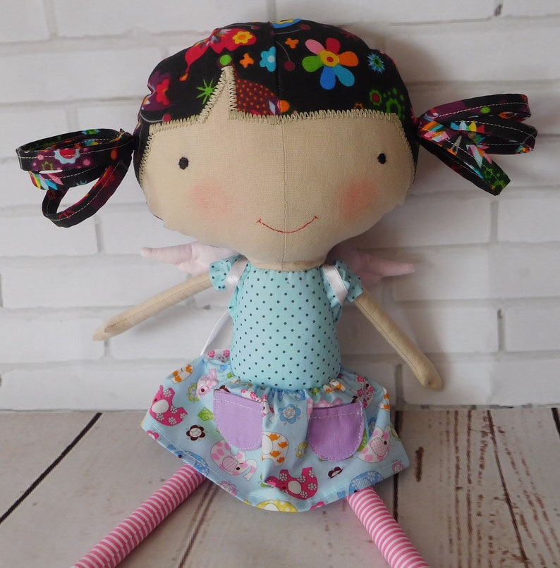 Personalised Rag Doll Babys 1st Christmas Birthday Girls Santa Xmas Gift