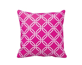 Octagon pillow | Etsy Throw Pillow Cover, Hot Pink chain link