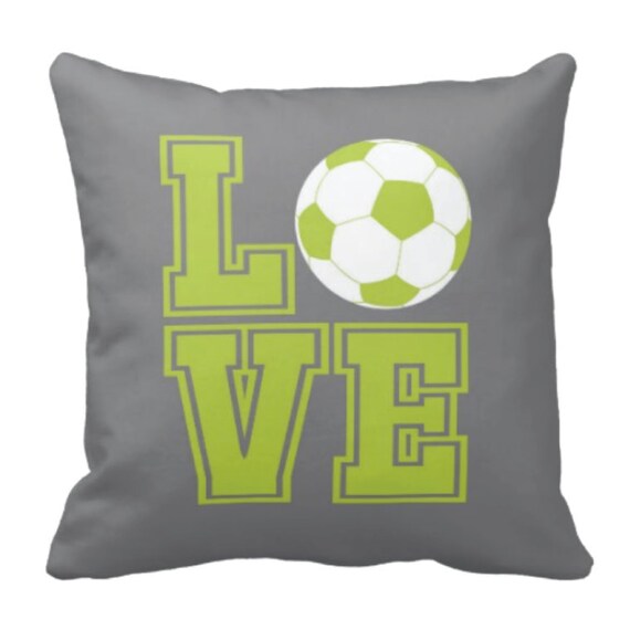 Custom Soccer Ball Throw Pillow & Cover Soccer Ball Throw Pillow