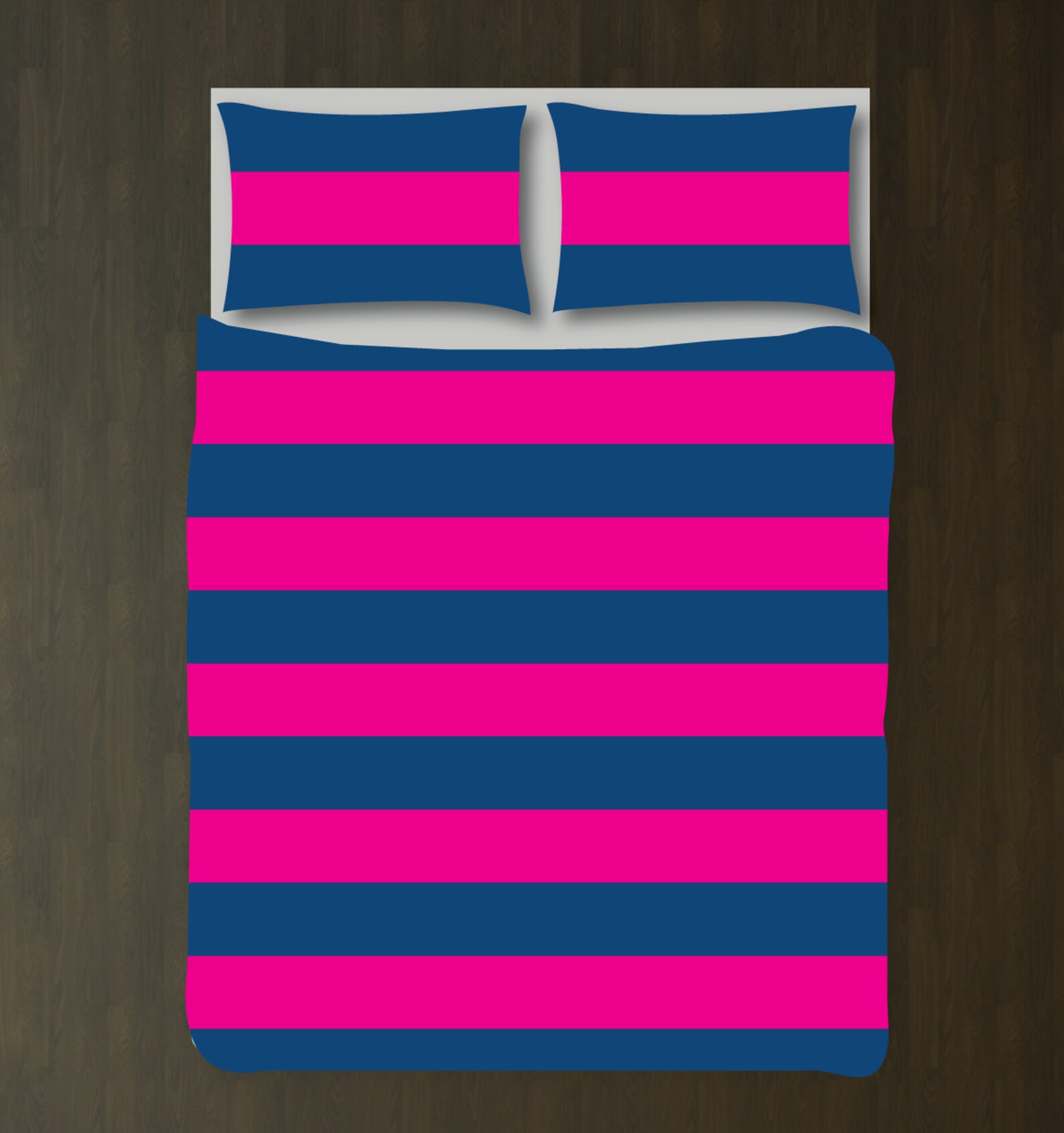 Custom Rugby Striped Duvet Bedding Setgreen and Etsy