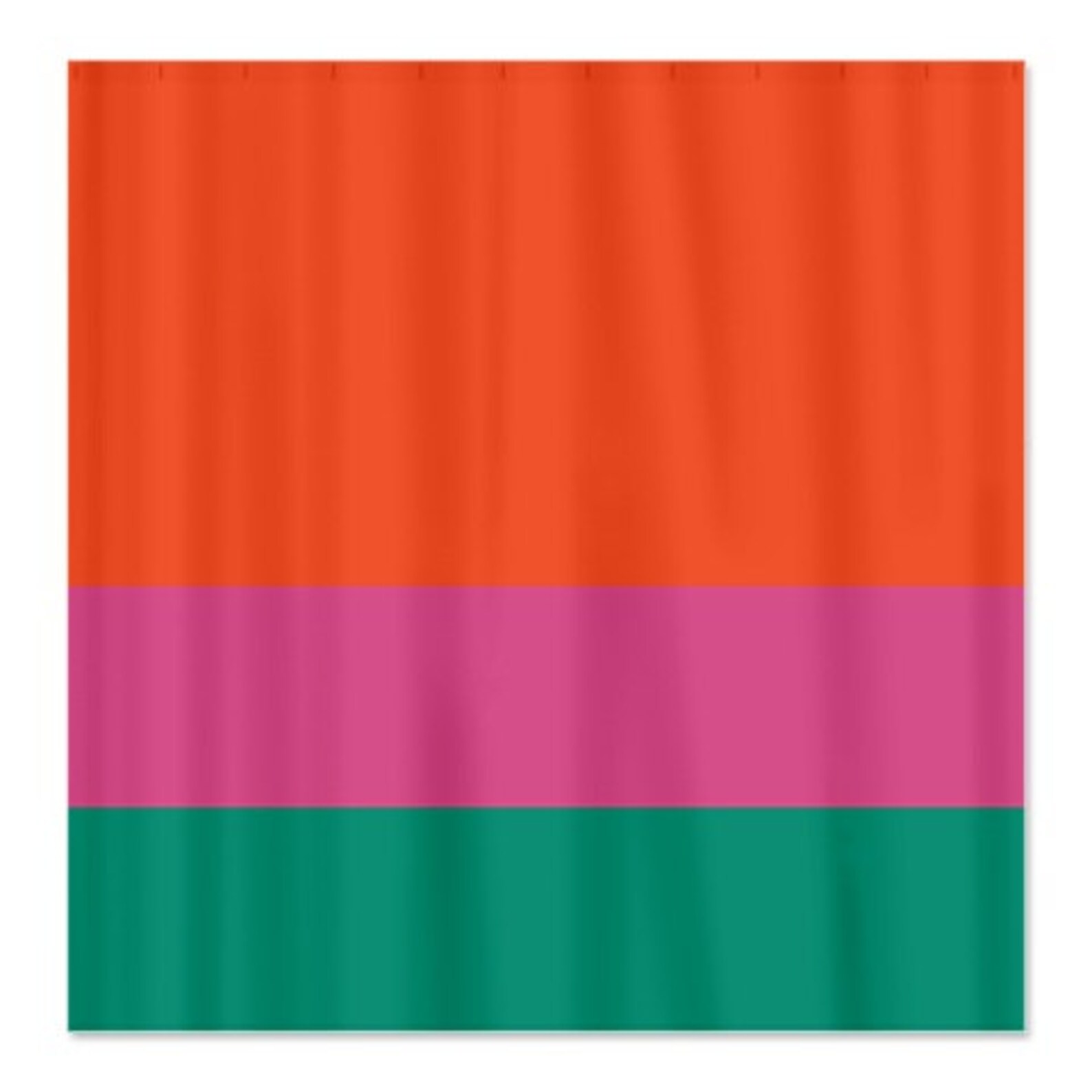 Custom Color Block Shower Curtaintitanium/greycoralnavy OR Etsy