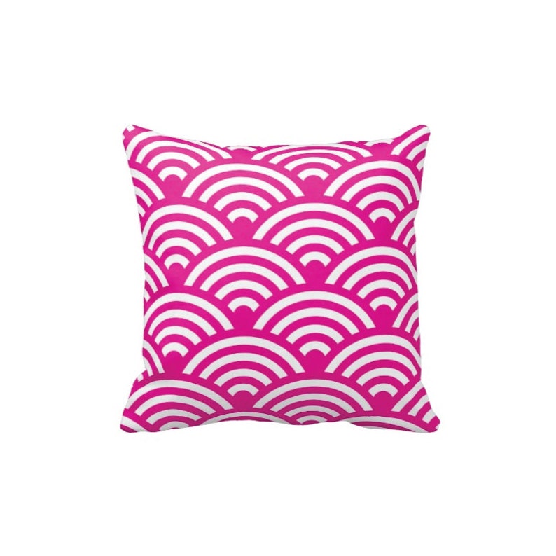 Custom Scallop Throw Pillow & Covercoralwhite OR Customize Etsy