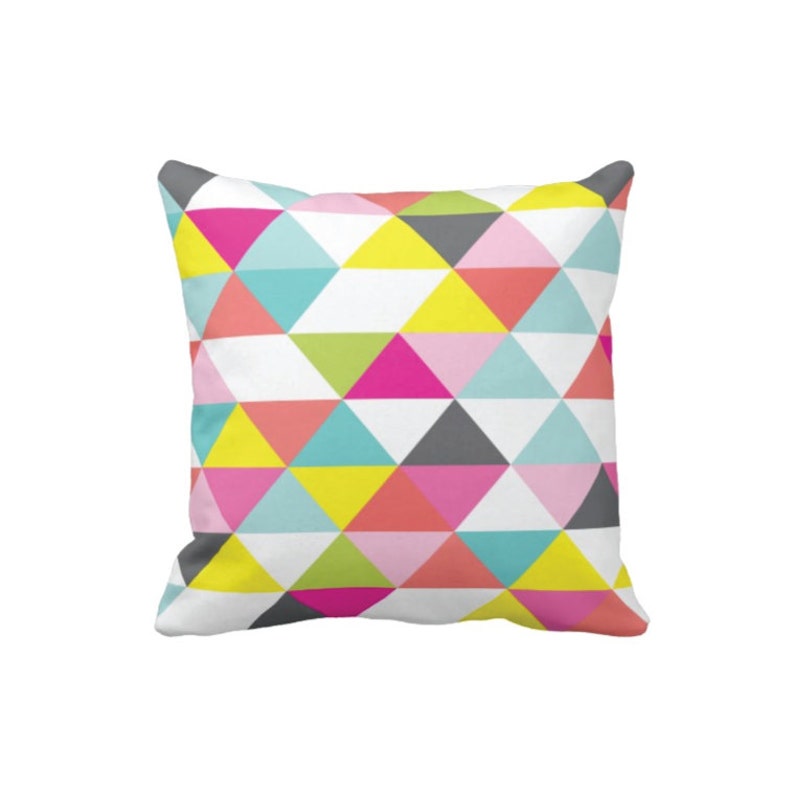 Custom Triangle Geometric Throw Pillow & Covergrayed Etsy