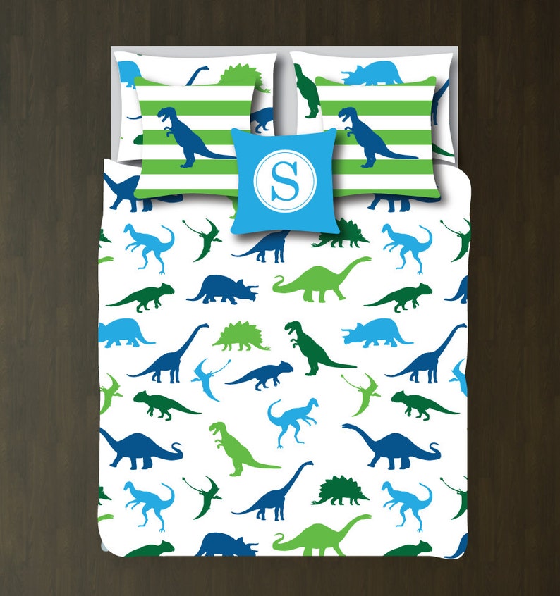 Custom Dinosaur Bedding Bedding Setcustom Duvet Etsy