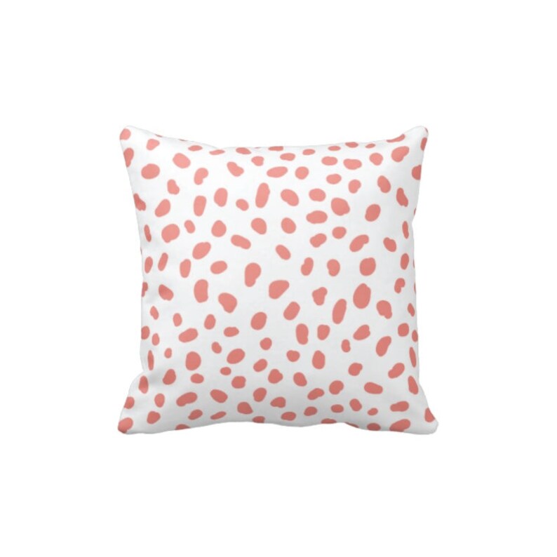 Spotted Throw Pillow Cover and Insertdalmatian Printred and Etsy