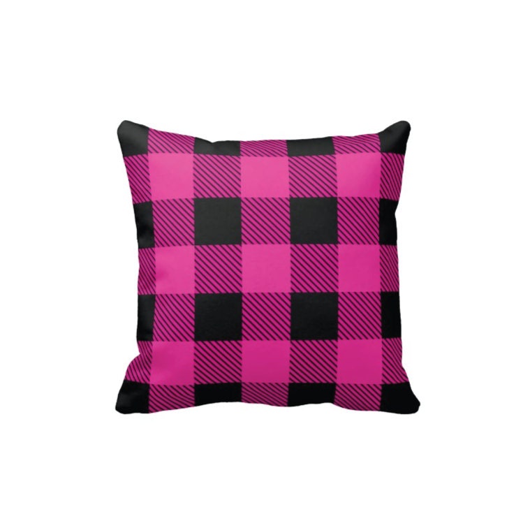 Navy Blue and White Buffalo Check Pillow Cover & Insert Etsy