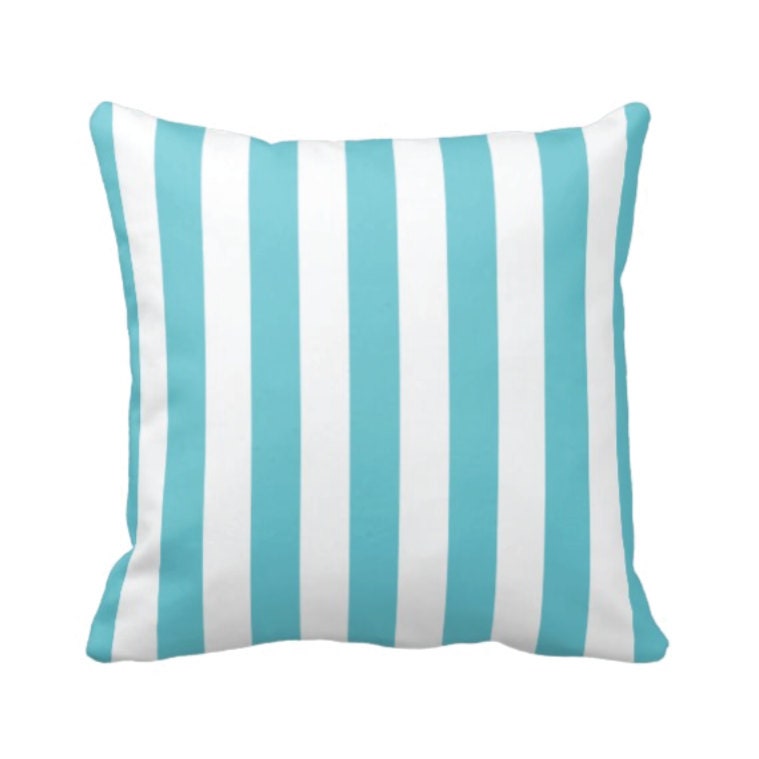 Vertical Striped Throw Pillow Cover & Inserthot Pinkwhite Etsy