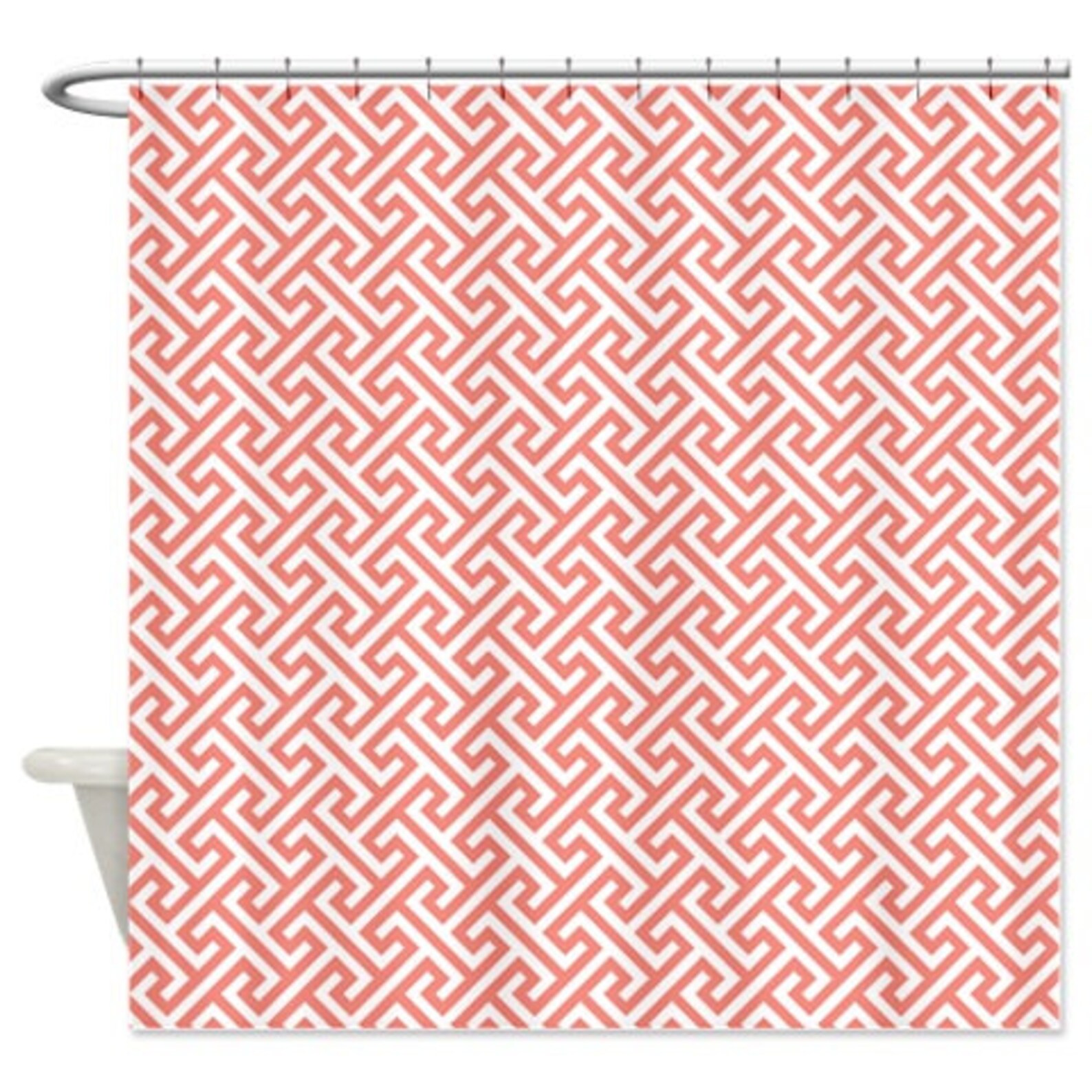 Preppy Cross Pattern Shower Curtaincustomgrey and White or Etsy