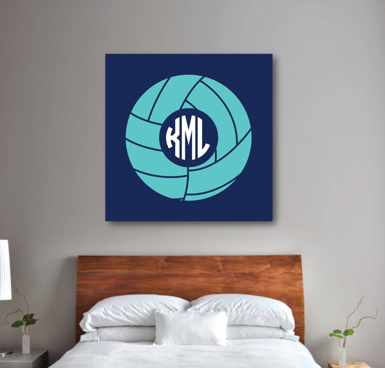 Volleyball Wall Art Girl's Bedroom Decor Volleyball Etsy