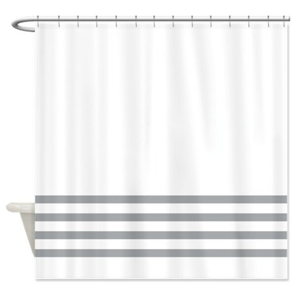 Grey Shower Curtain Etsy