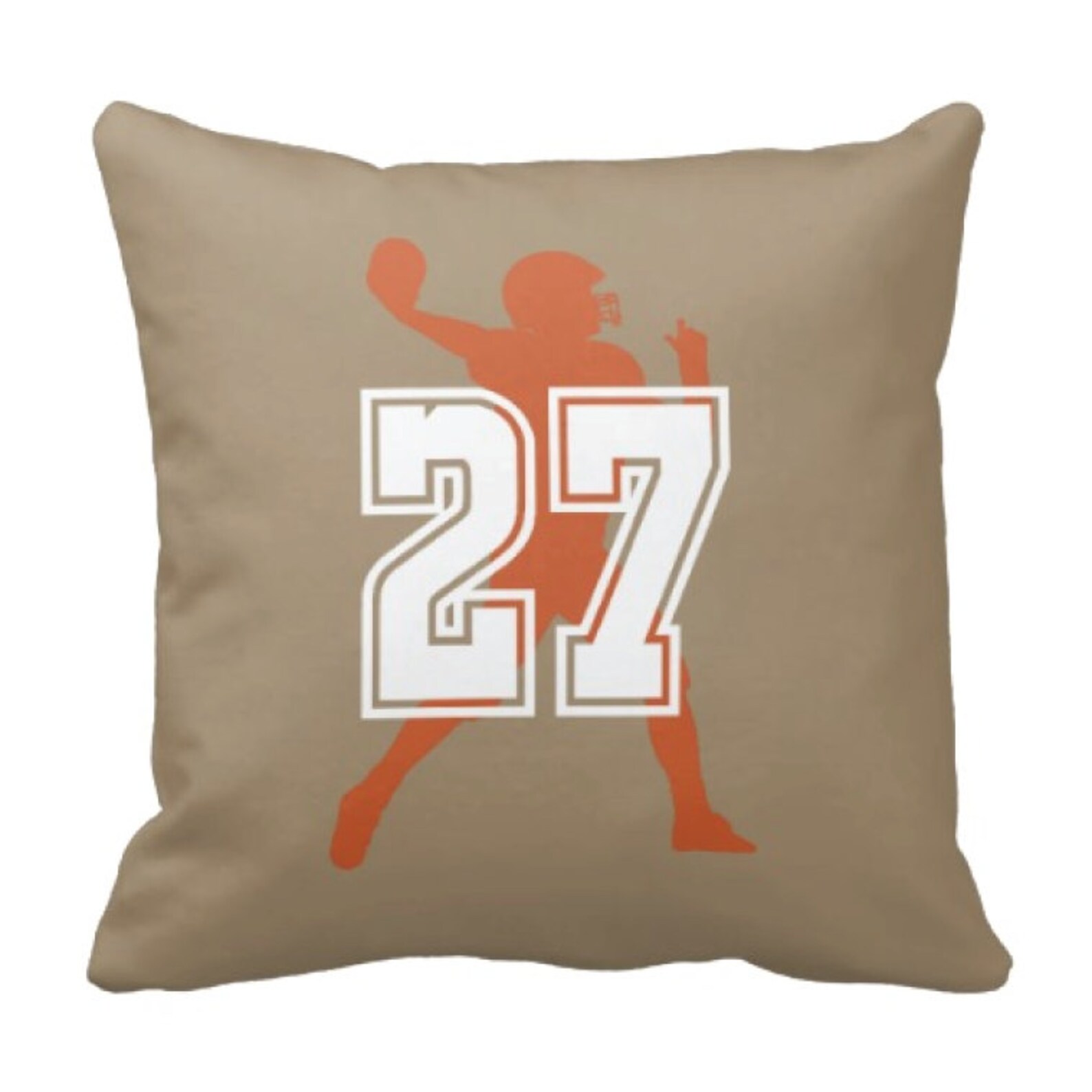 Football Throw Pillow & Cover Personalized Custom Jersey Etsy