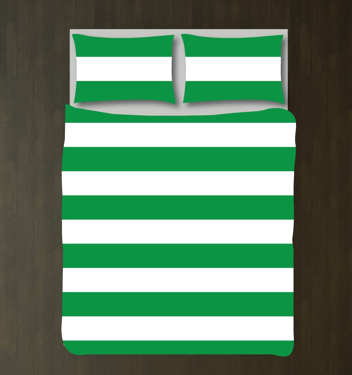 Custom Rugby Striped Duvet Bedding Setgreen and Etsy