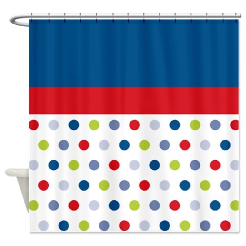 Polka Dot Shower Curtaincustomhot Etsy
