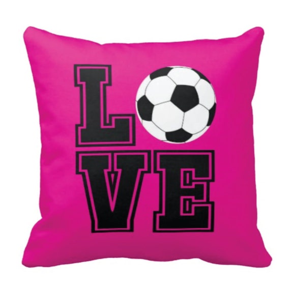 Custom Soccer Ball Throw Pillow & Cover Soccer Ball Throw Pillow