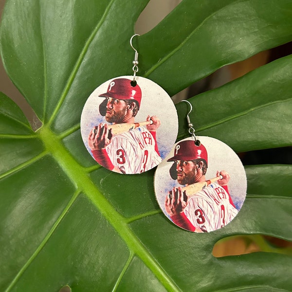 Philadelphia Phillies player earrings