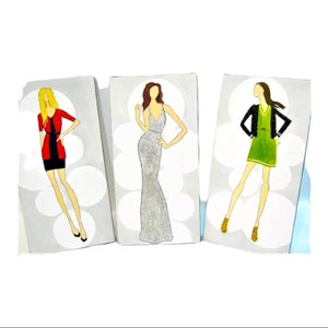 Set of Canvas Fashion Wall Art Home Decor  12x 6 inch each