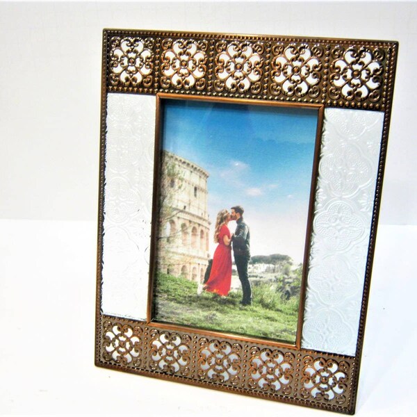 Etched Glass Picture Frame Etsy