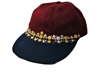 100% Cotton Hip Hop Streetwear Gold Silver Red Studded Fashion Bling Ladies Baseball Trucker Cap Hat