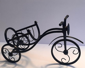Older Vintage Thy Collectibles Bicycle Wine Bottle Holder
