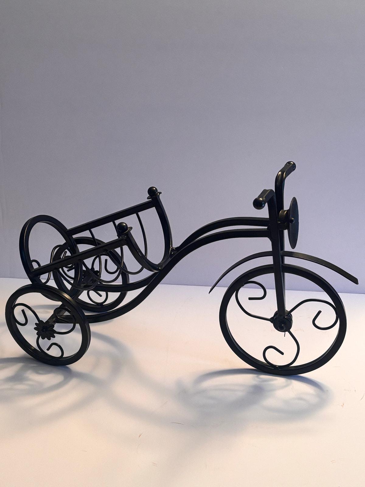 Porte-bagages Arrière Vélo Vintage, Années 1940, Fabrication Française, Allégé, Bleu